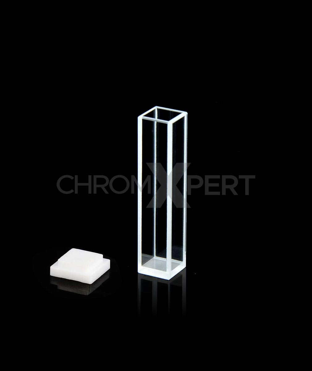 ChromXpert Floresan Kuvars Spektrofotometre Küveti - Makro 3,5 mL 2